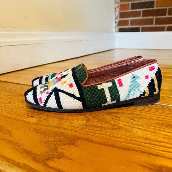 By Paige Anchor Needlepoint Loafers Size 10 - Picture 10 of 16